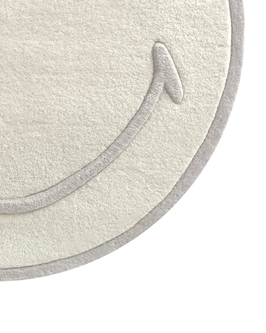 Maison Deux Smiley® Rug in White/Natural – main view