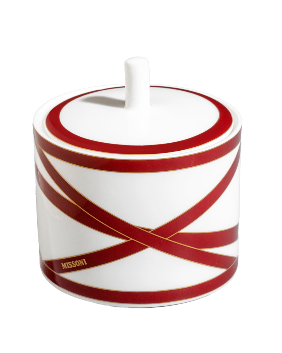 Missoni Home Nastri Bordeaux sugar bowl