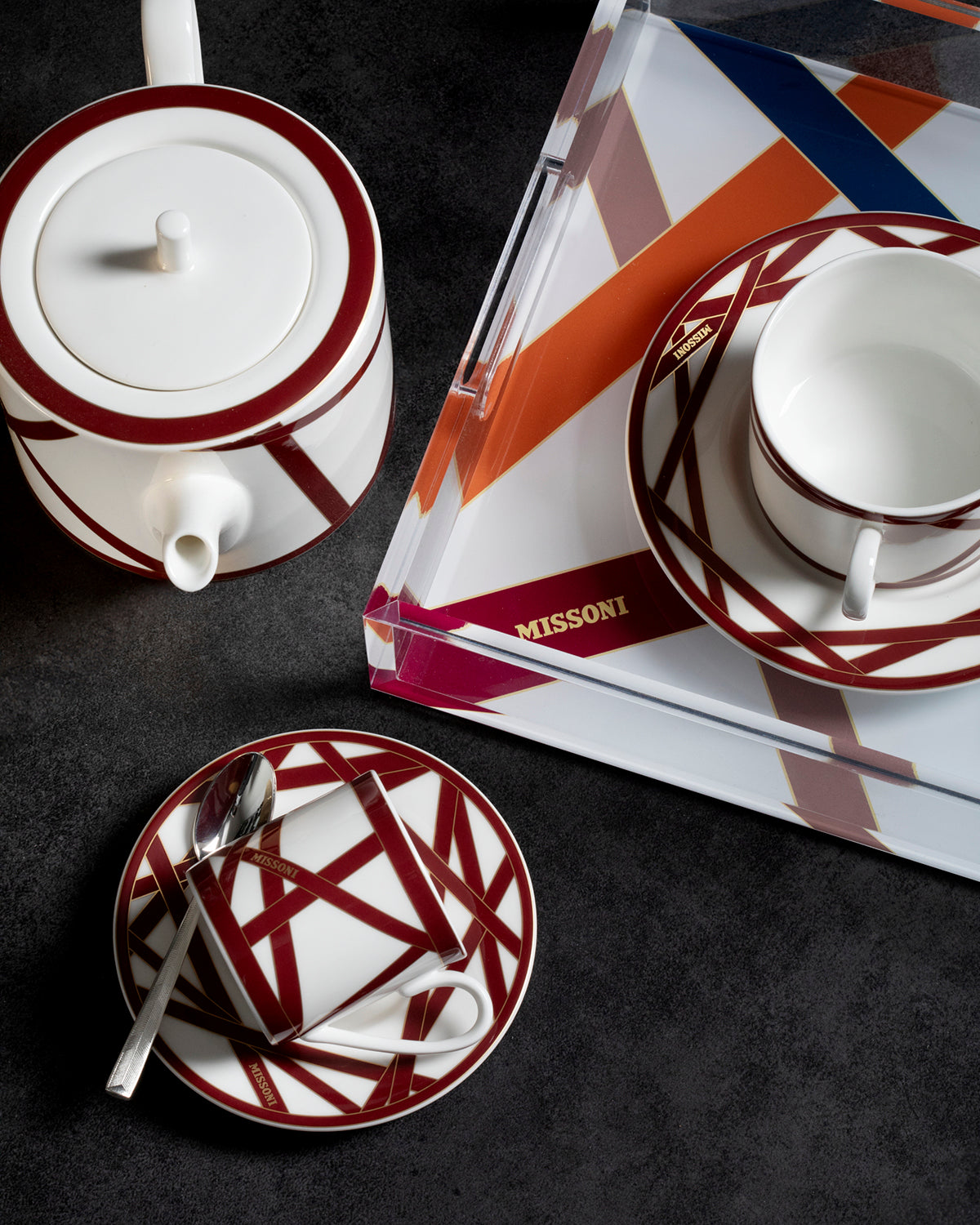 Missoni Home Nastri Bordeaux tea or coffee pot – photo 2