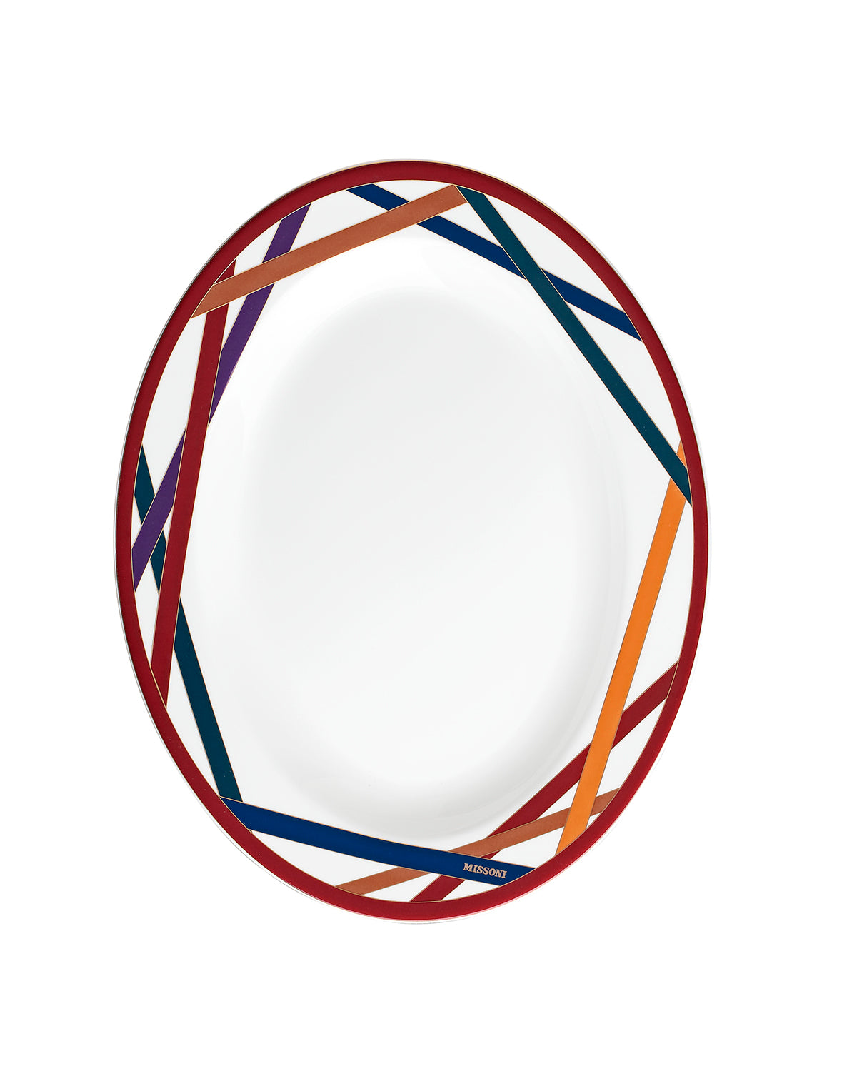 Missoni Home Nastri Multicolor oval serving dish