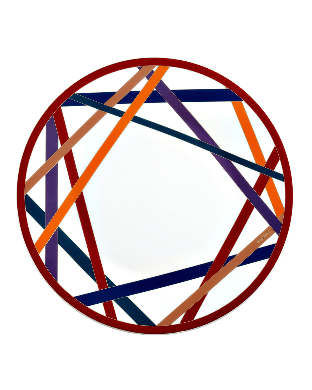 Missoni Home Nastri Multicolor charger plate