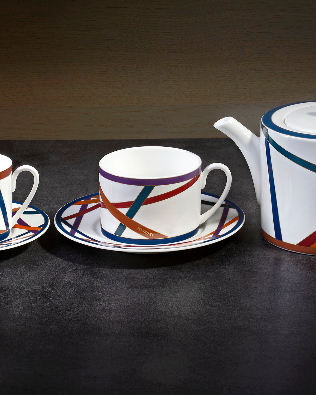 Missoni Home Nastri Multicolor tea cups & saucers – photo 3
