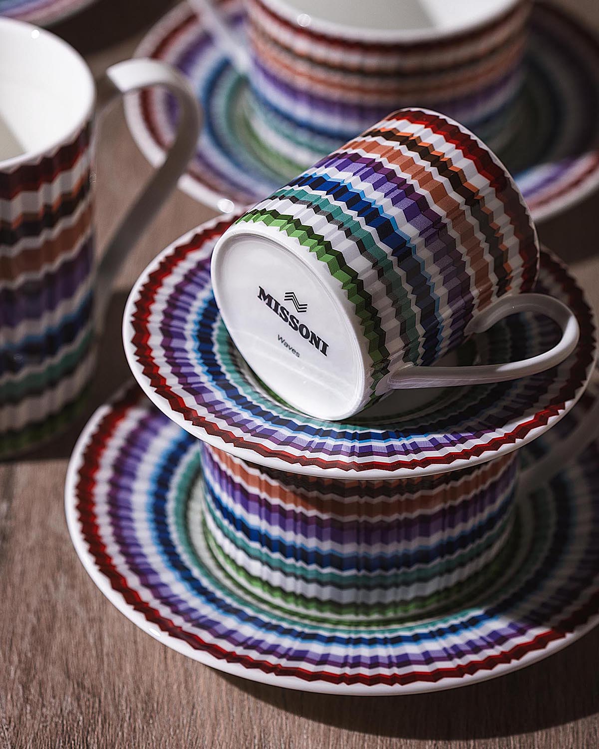 Missoni Home Waves coffee cups & saucers – photo 4