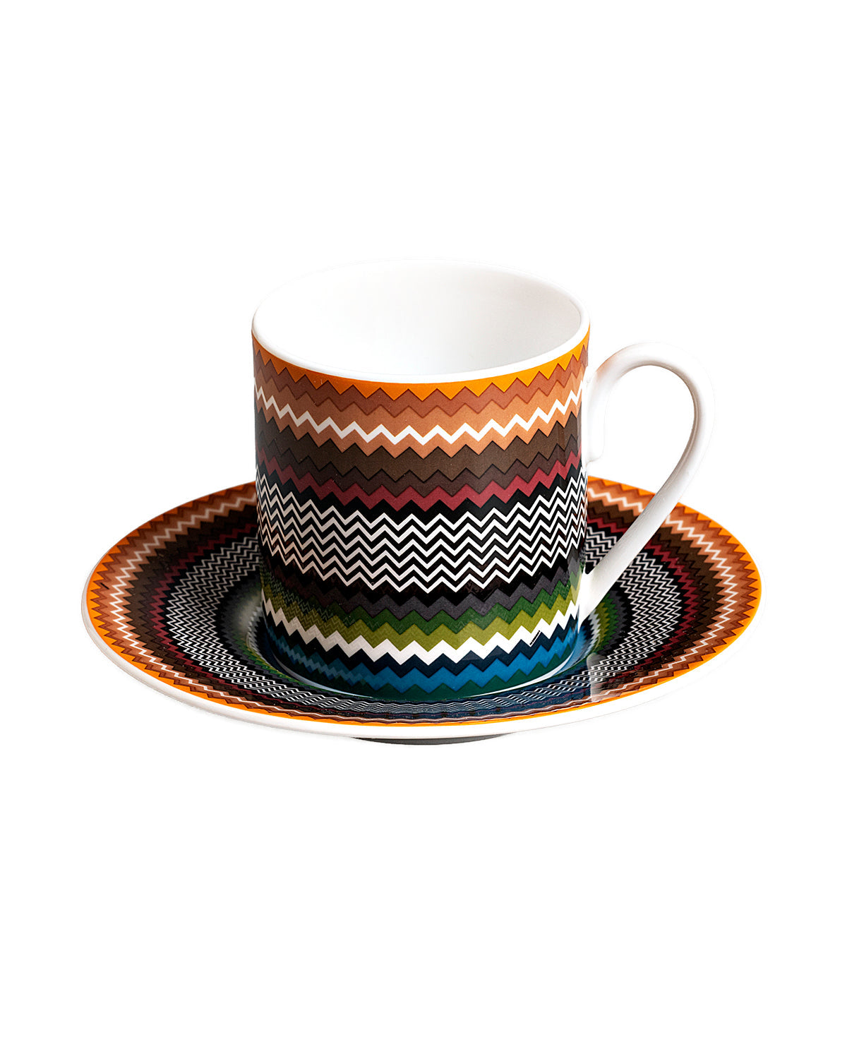 Missoni Home Zig Zag Foliage coffee cups & saucers