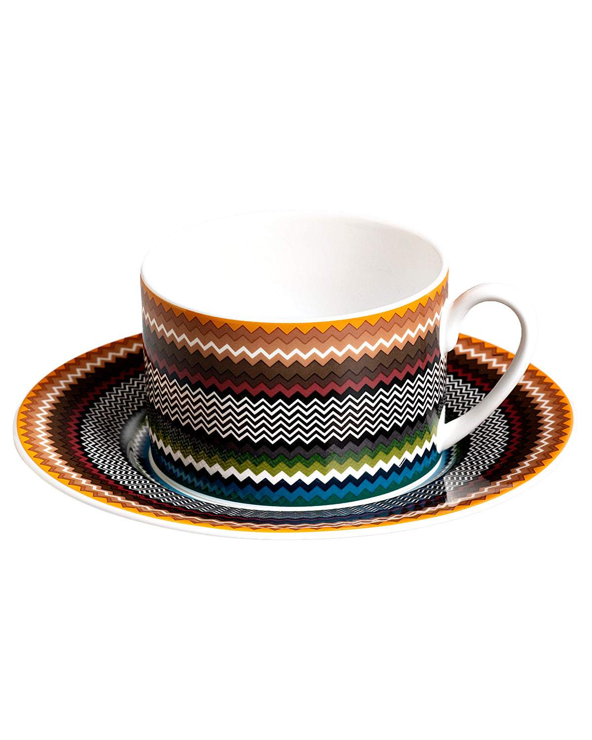 Missoni Home Zig Zag Foliage tea cups & saucers