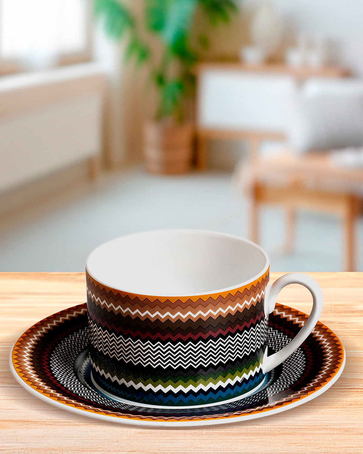 Missoni Home Zig Zag Foliage tea cups & saucers – photo 3