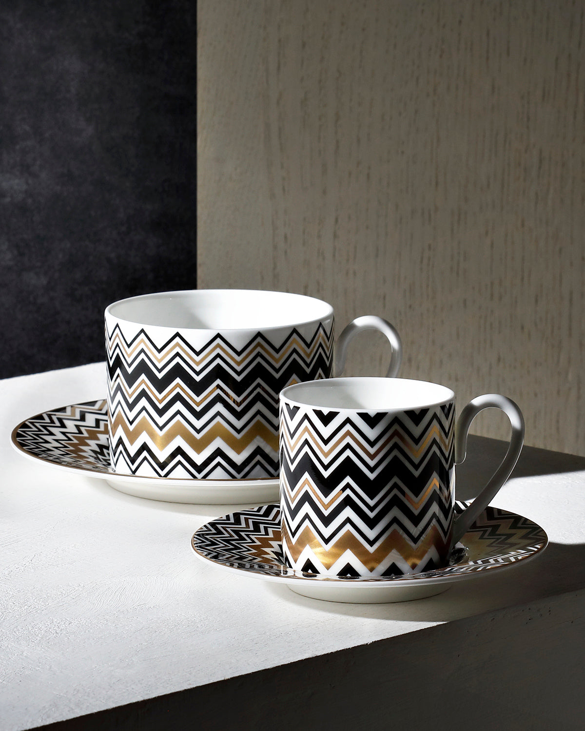 Missoni Home Zig Zag Gold coffee cups & saucers – photo 3