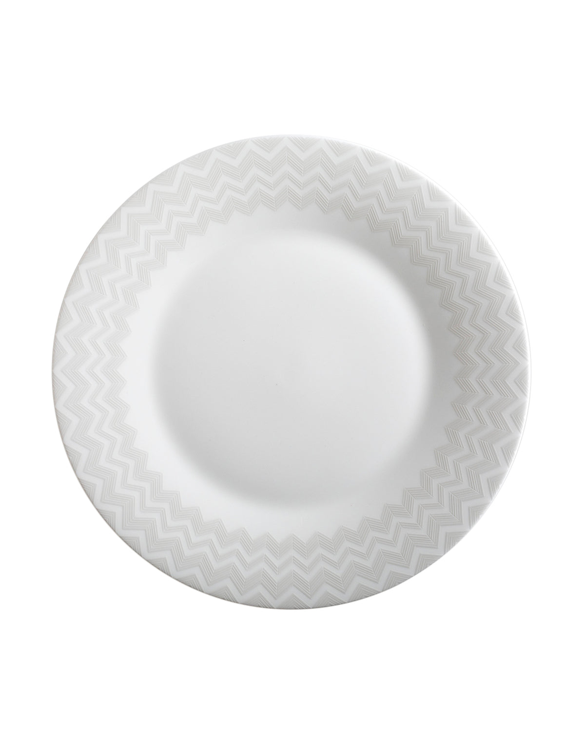 Missoni Home Zig Zag White dinner plates