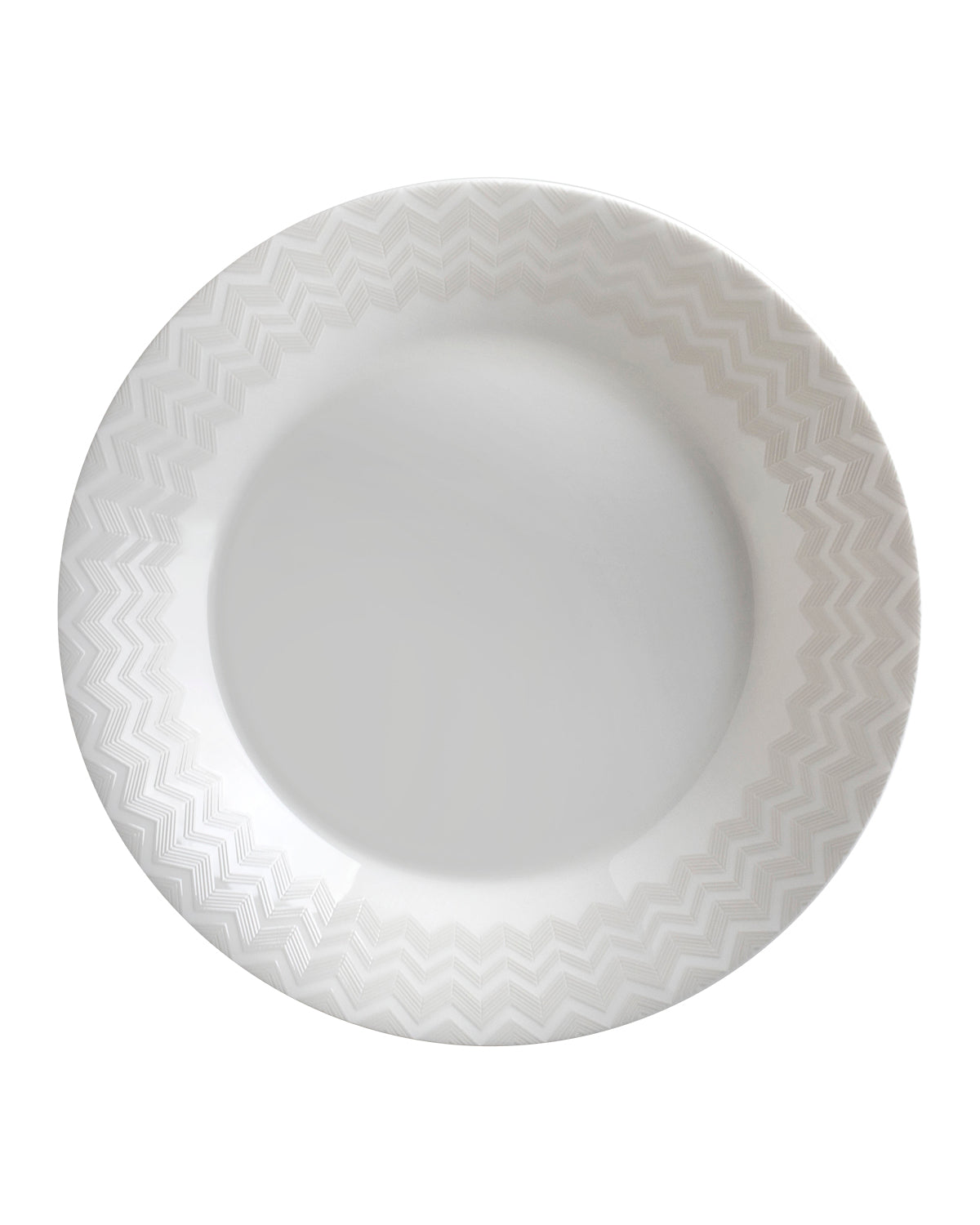 Missoni Home Zig Zag White soup plates