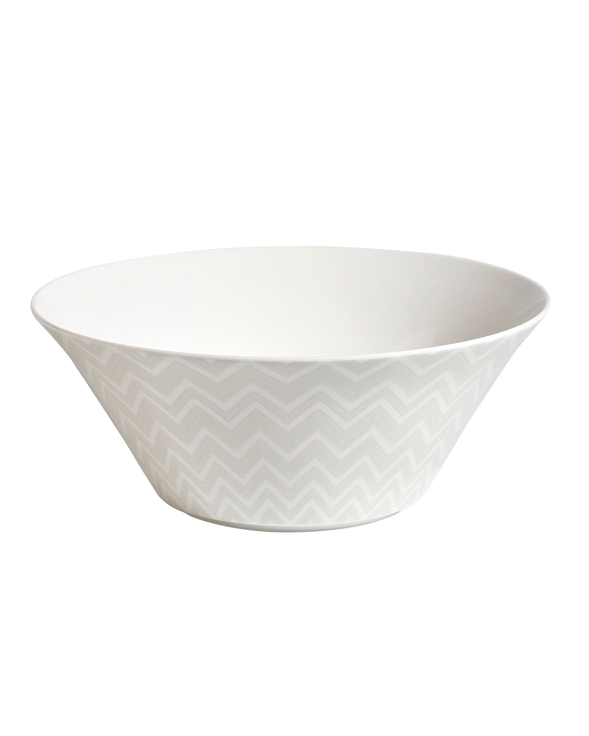 Missoni Home Zig Zag White salad bowl