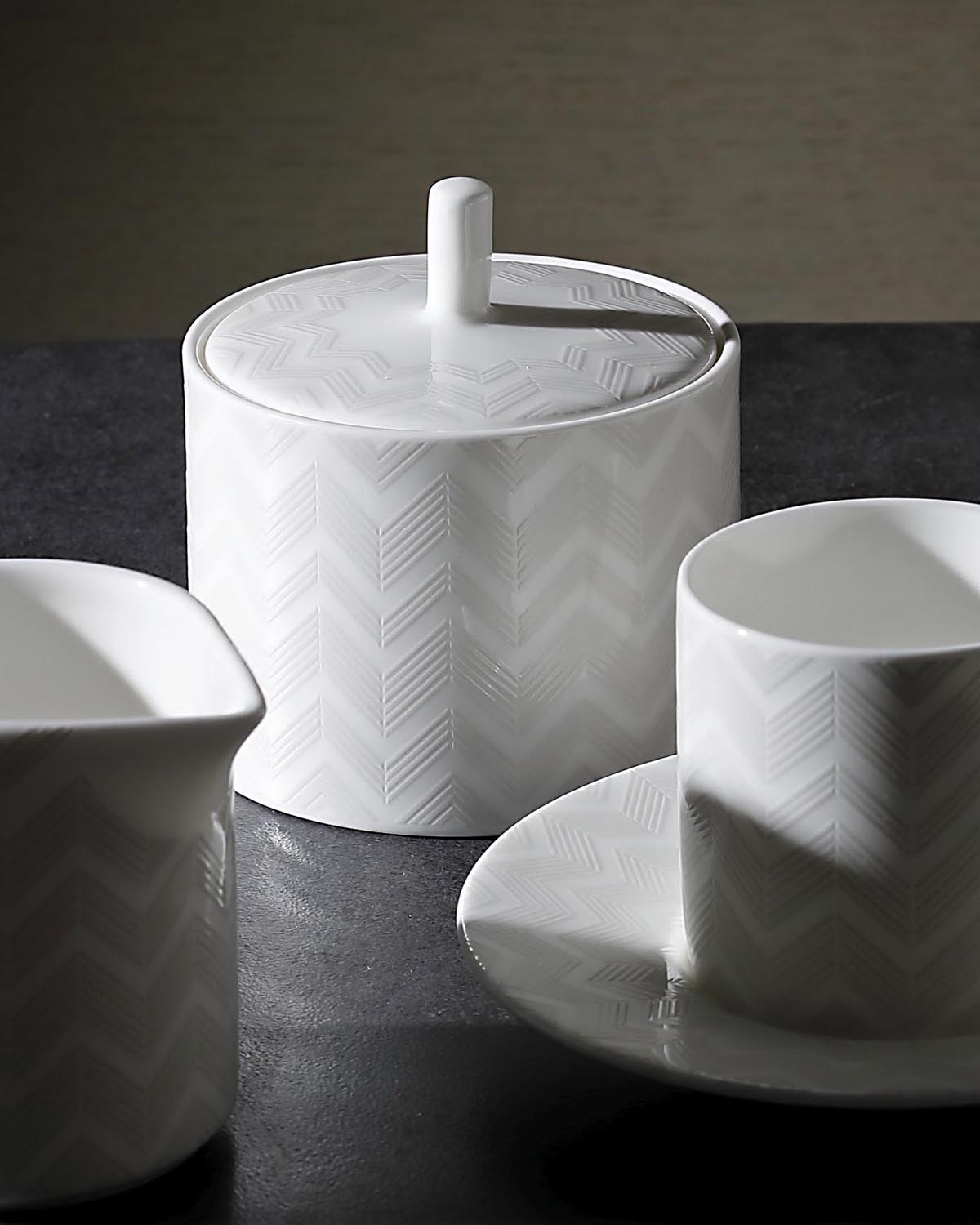 Missoni Home Zig Zag White sugar bowl – photo 2