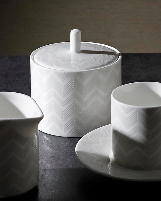 Missoni Home Zig Zag White sugar bowl – photo 2