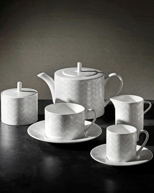 Missoni Home Zig Zag White tea cups & saucers – photo 2