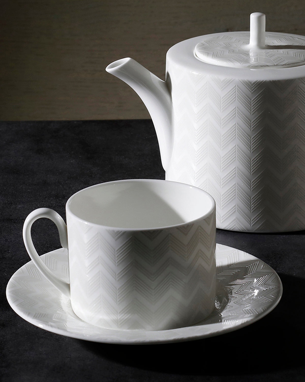 Missoni Home Zig Zag White tea cups & saucers – photo 3