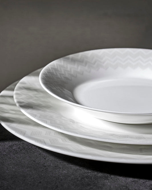 Missoni Home Zig Zag White bread & butter plates – photo 2