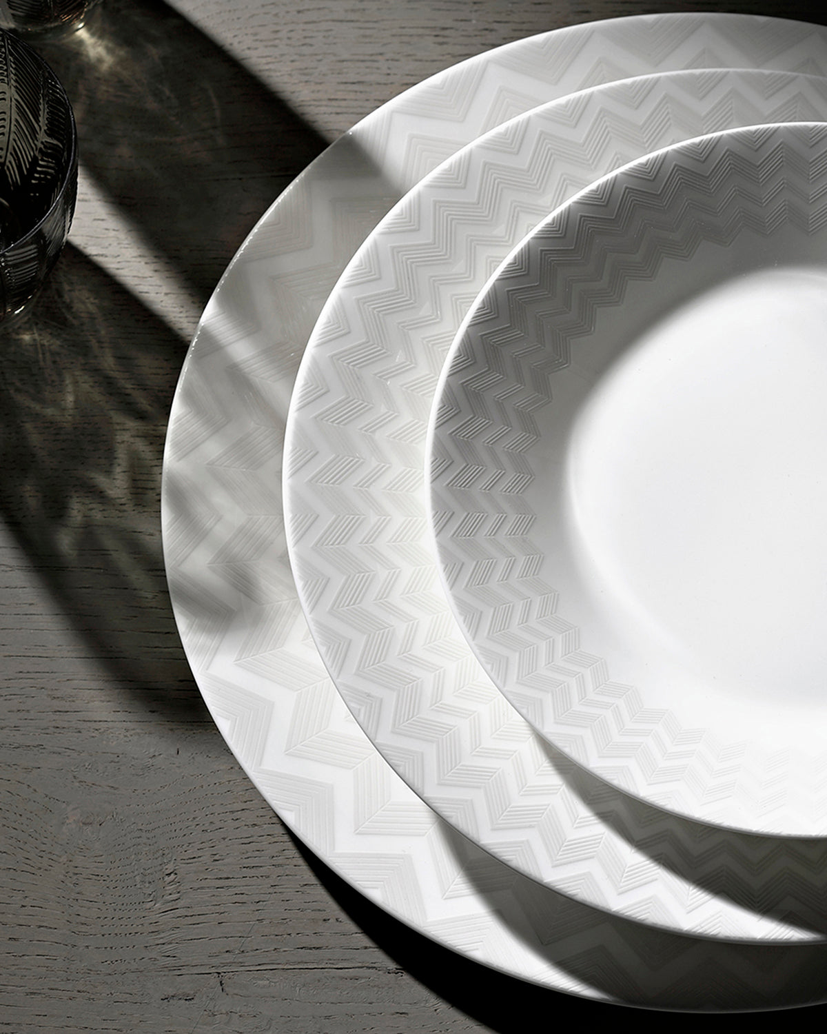 Missoni Home Zig Zag White bread & butter plates – photo 3