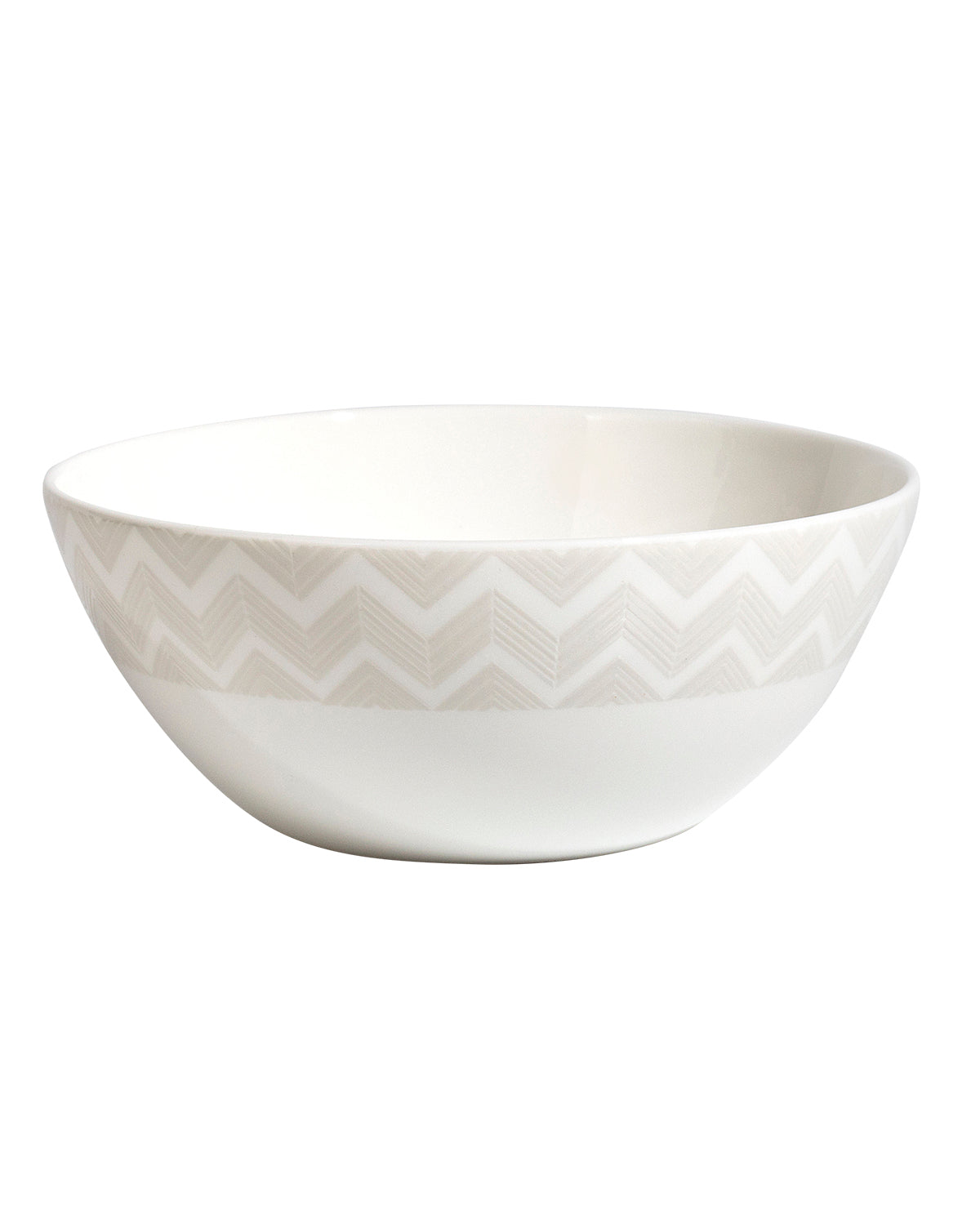 Missoni Home Zig Zag White soup bowls