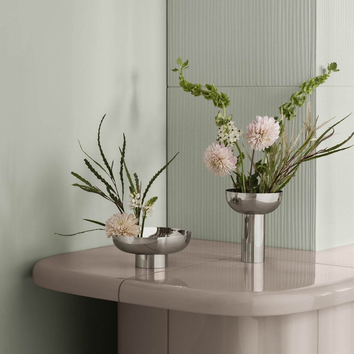 blomus Miyabi Metallic Vase Polished Stainless Steel, 66981