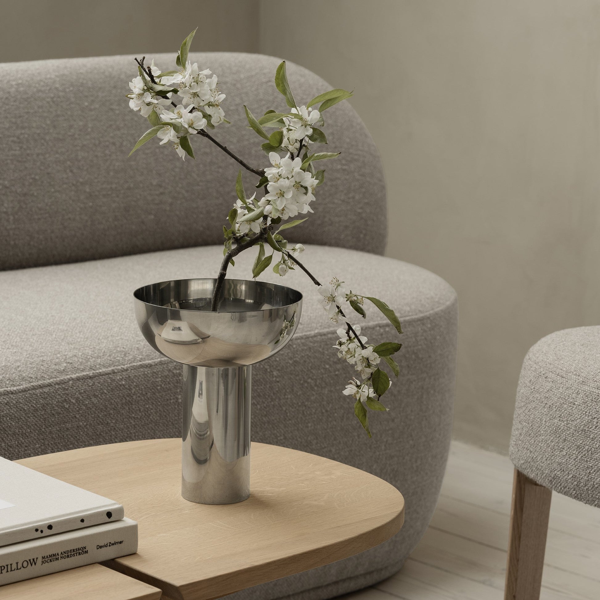 blomus Miyabi Metallic Vase Burnt PVD-Coated Stainless