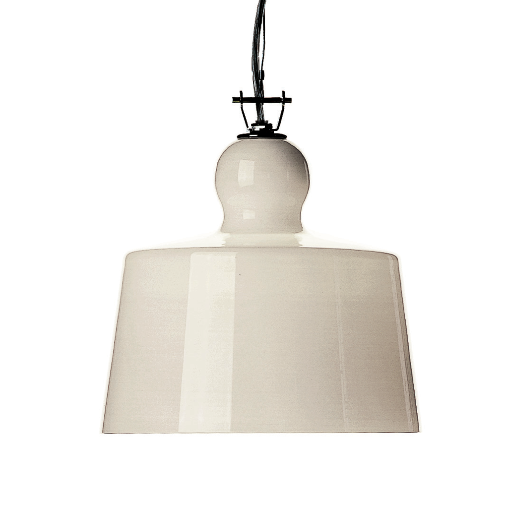 Produzione Privata Acquatinta in white glaze – pendant light by Michele De Lucchi, photo 10