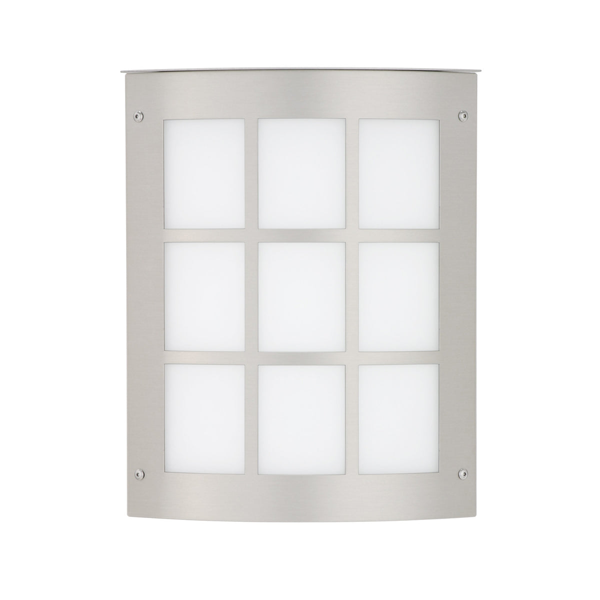 Besa Moto 8 wall sconce option – Silver (grid faceplate)