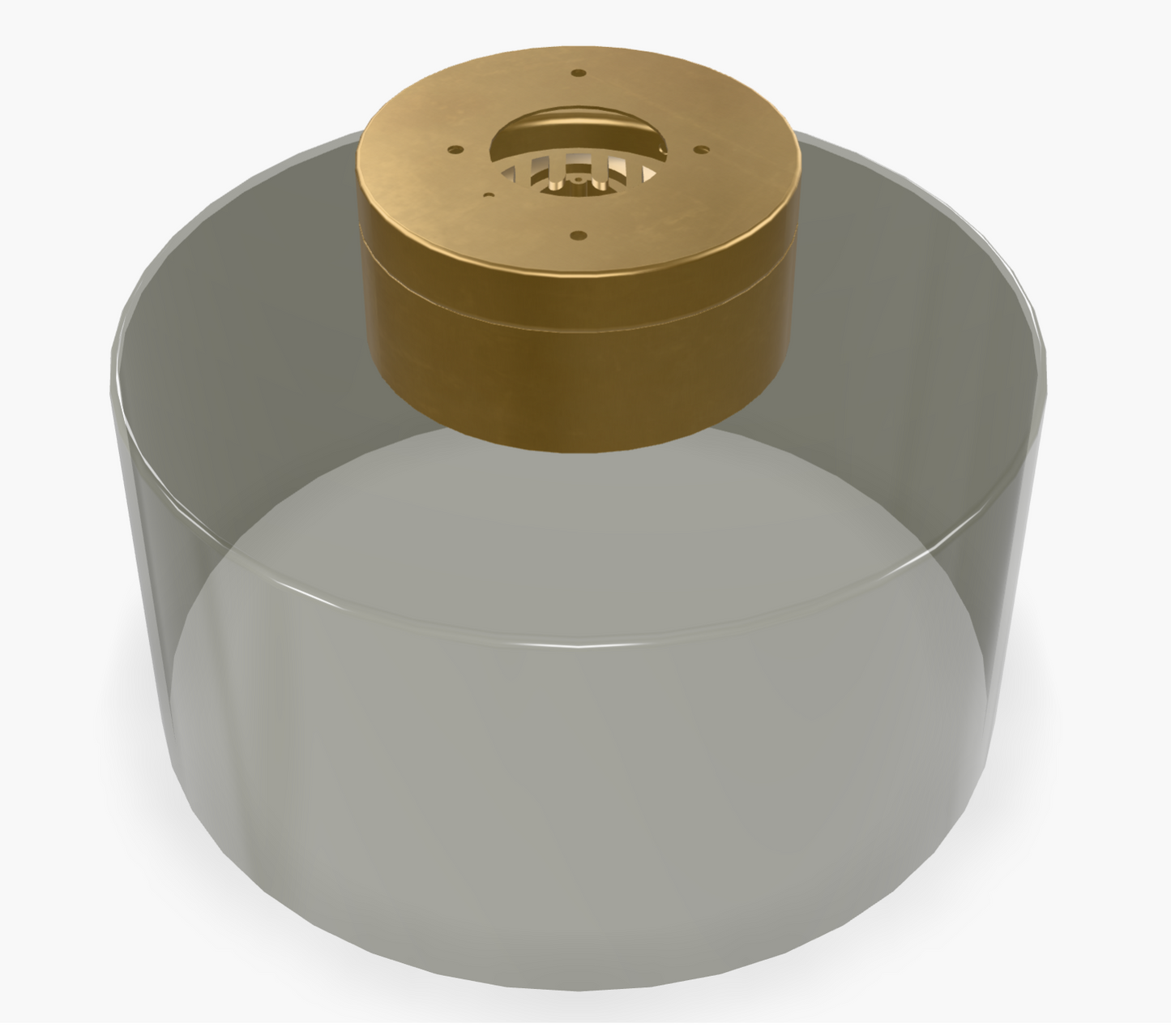 Manette 11-inch Satin Nickel Glass Flush Mount LED by Visual & Comfort & Co