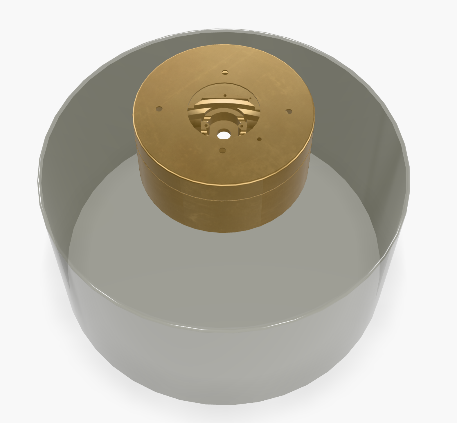 Manette 11-inch Satin Nickel Glass Flush Mount LED by Visual & Comfort & Co