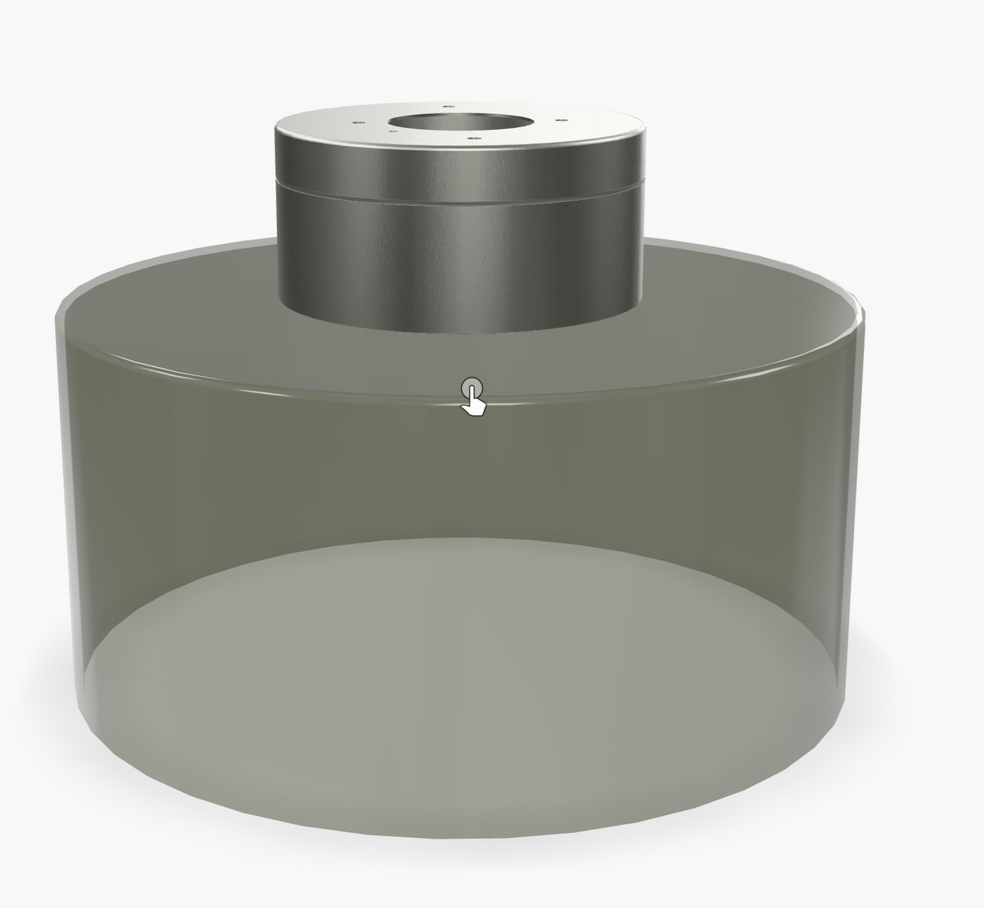 Manette 11-inch Satin Nickel Glass Flush Mount LED by Visual & Comfort & Co