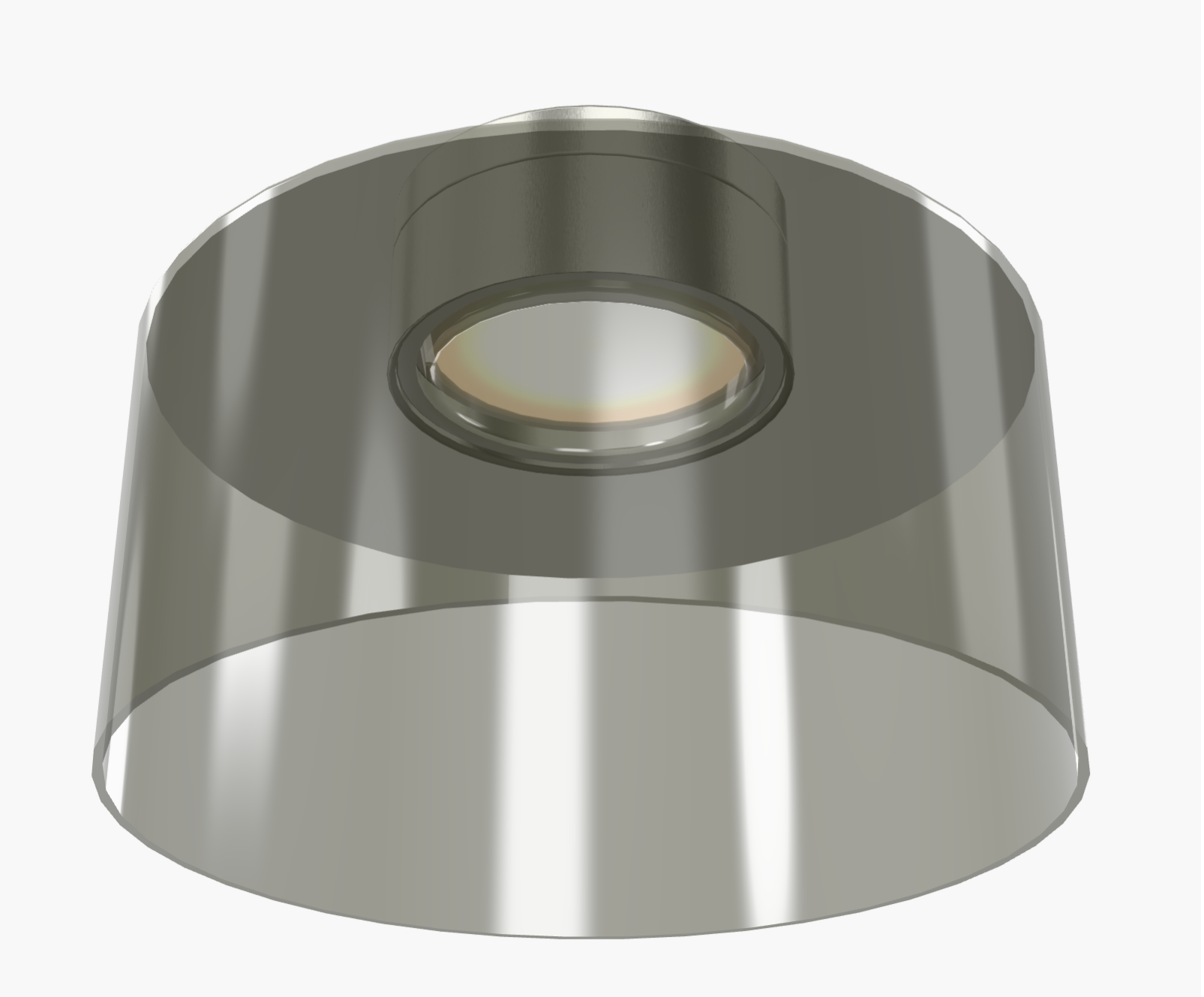 Manette 11-inch Satin Nickel Glass Flush Mount LED by Visual & Comfort & Co