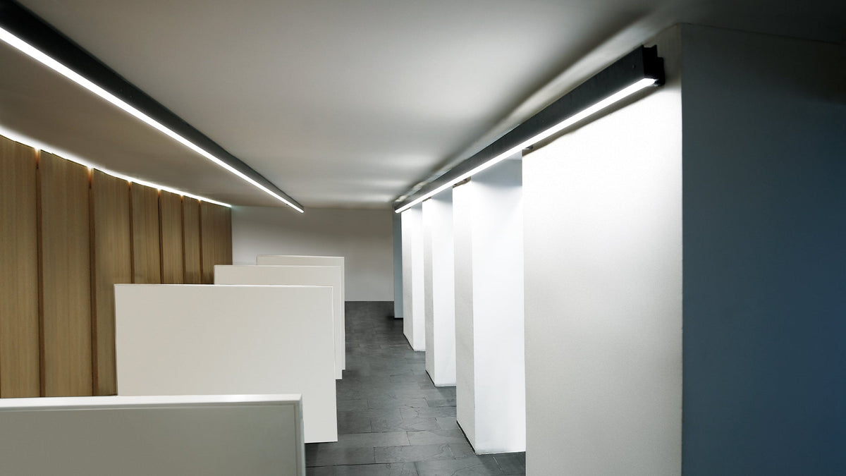 Marc Arm linear LED lamp by David Abad