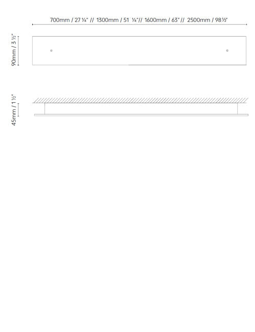 B.lux Marc W 160 (1L) dimension drawing