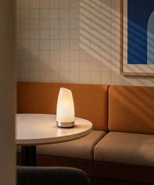 NEOZ Margarita cordless table lamp, styled setting 1 (photo 1)