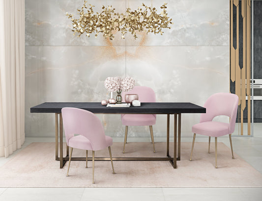 Swell Blush Performance Velvet Dining Chair by TOV Furniture – photo 2 of 6