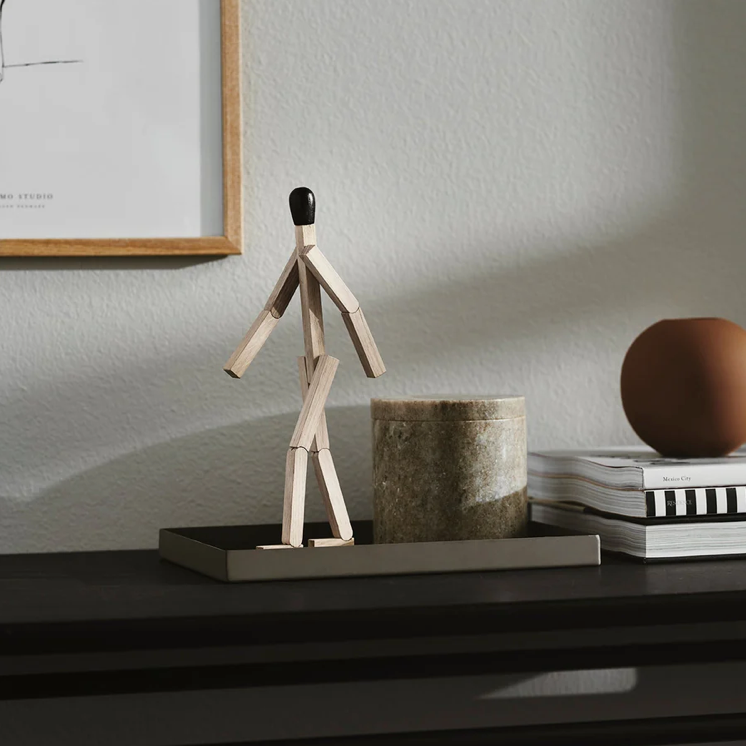 Boyhood Match Man wooden figure in oak, view 6 (image 6)