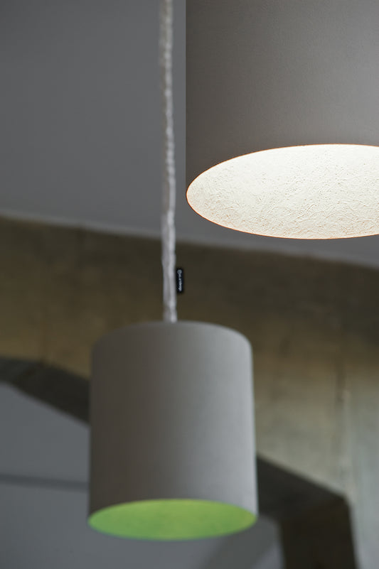 Matt Bin Cemento Pendant By In-Es Artdesign