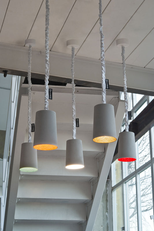 Matt Paint Cemento Pendant By In-Es Artdesign