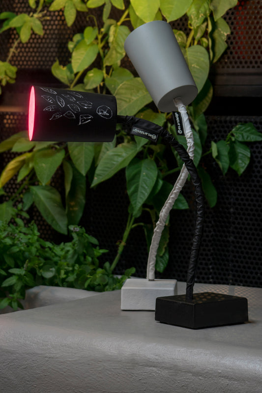 Matt Paint T2 Cemento Table Lamp In-Es Artdesign