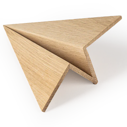 Boyhood Maverick Paper Plane wooden figure in oak, Large (image 2)