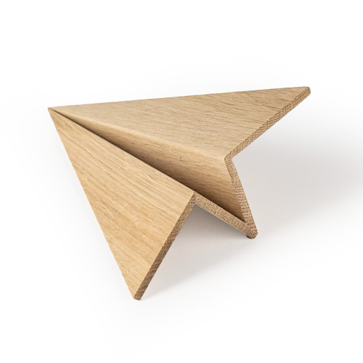 Boyhood Maverick Paper Plane wooden figure in oak, Small (image 1)