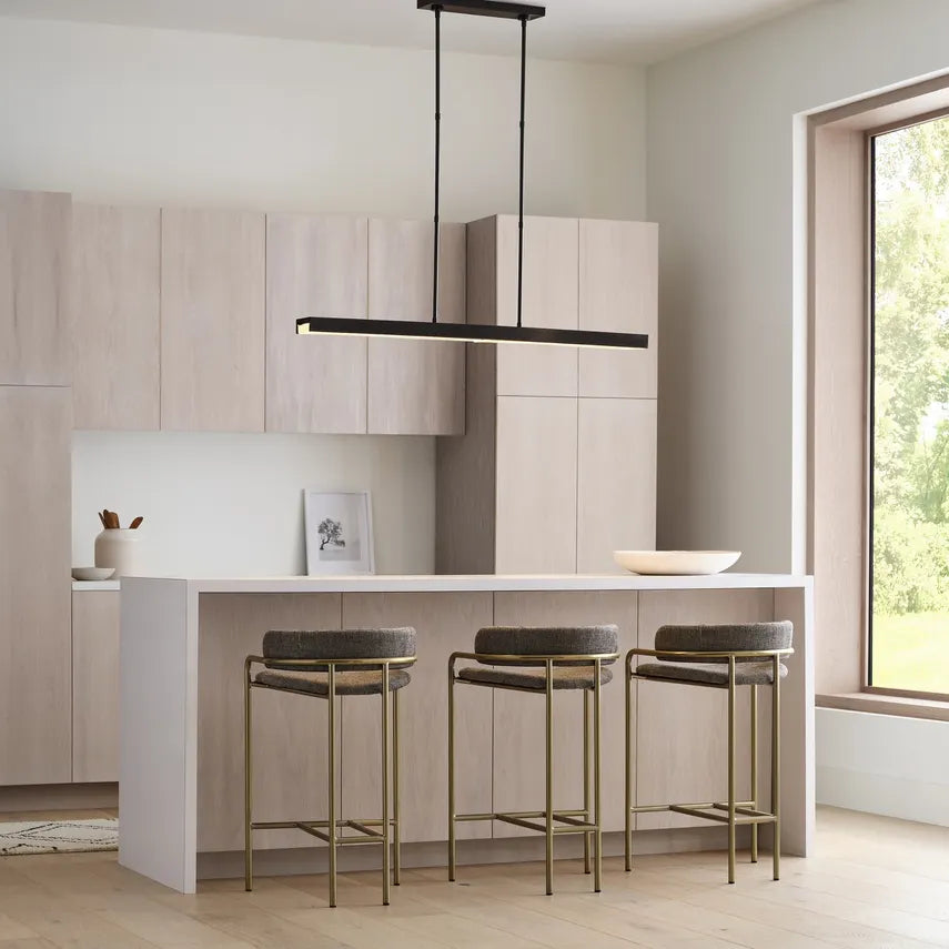Maybeck 48 Linear Brass Chandelier by Visual & Comfort & Co