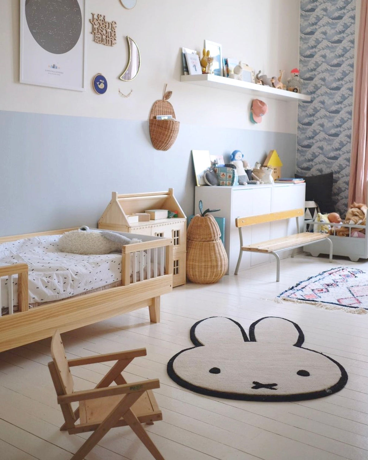 Maison Deux Miffy Rug in Cream/Black – detail 6
