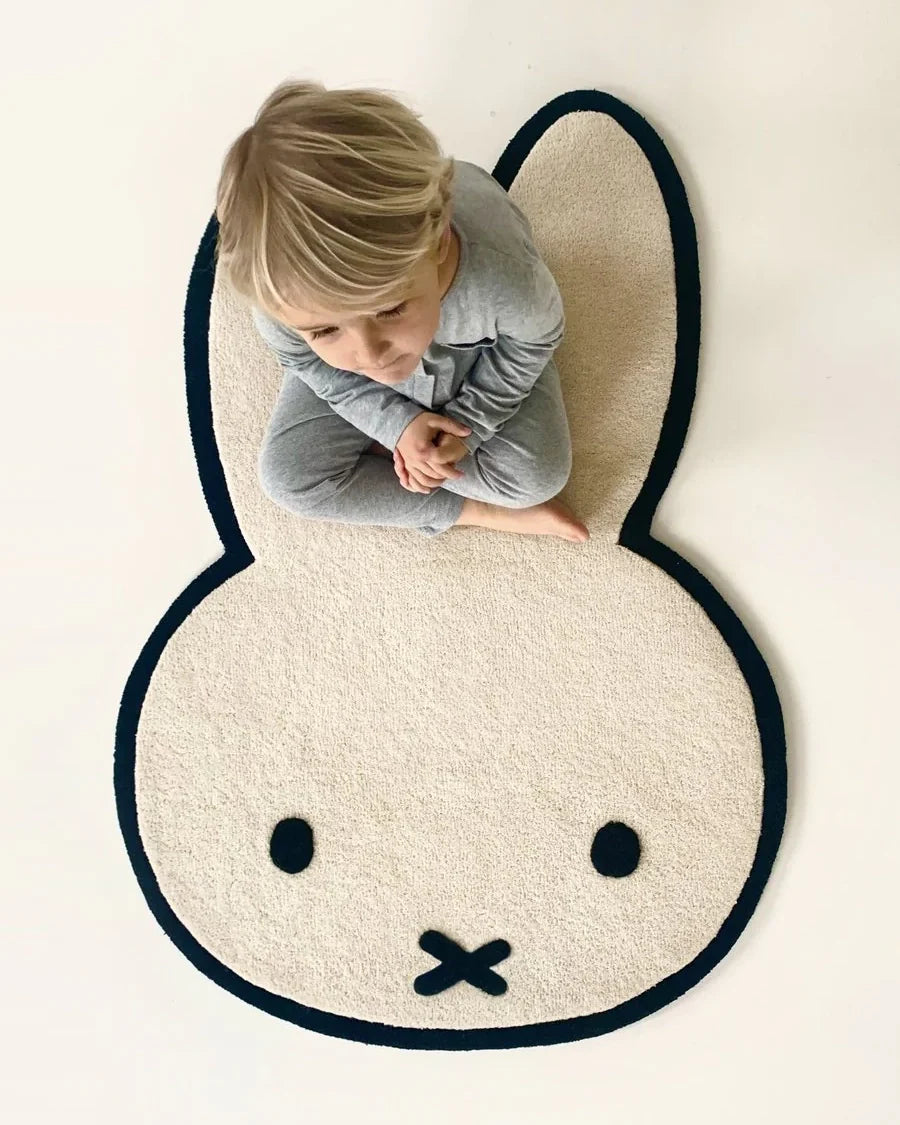Maison Deux Miffy Rug in Cream/Black – detail 4