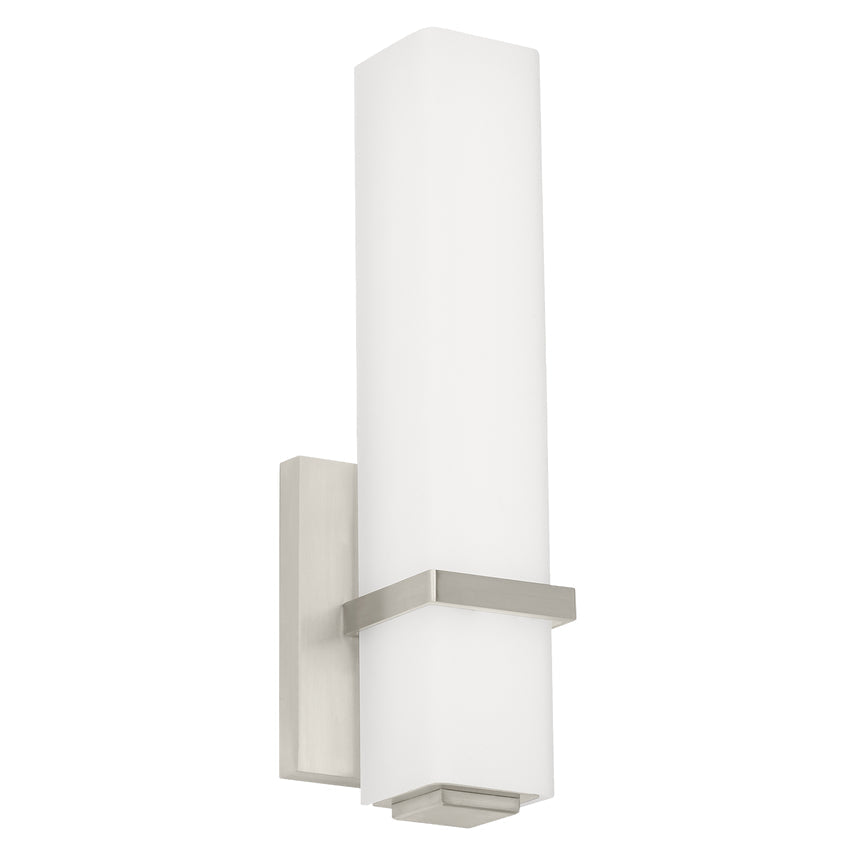 Visual Comfort Milan 13 Inch Led Bath Sconce Satin Nickel
