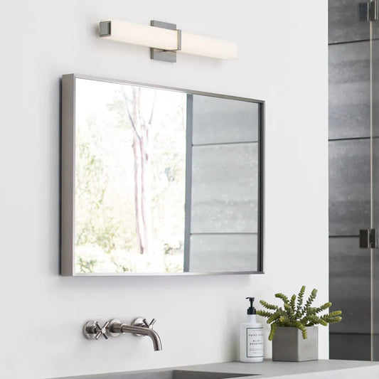 Visual Comfort Milan 24 by Sean Lavin in a bathroom