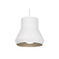 Visual Comfort Milo Pendant Light White Outside / Champagne Inside