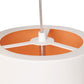 Visual Comfort Milo Pendant Light White Outside / Champagne Inside
