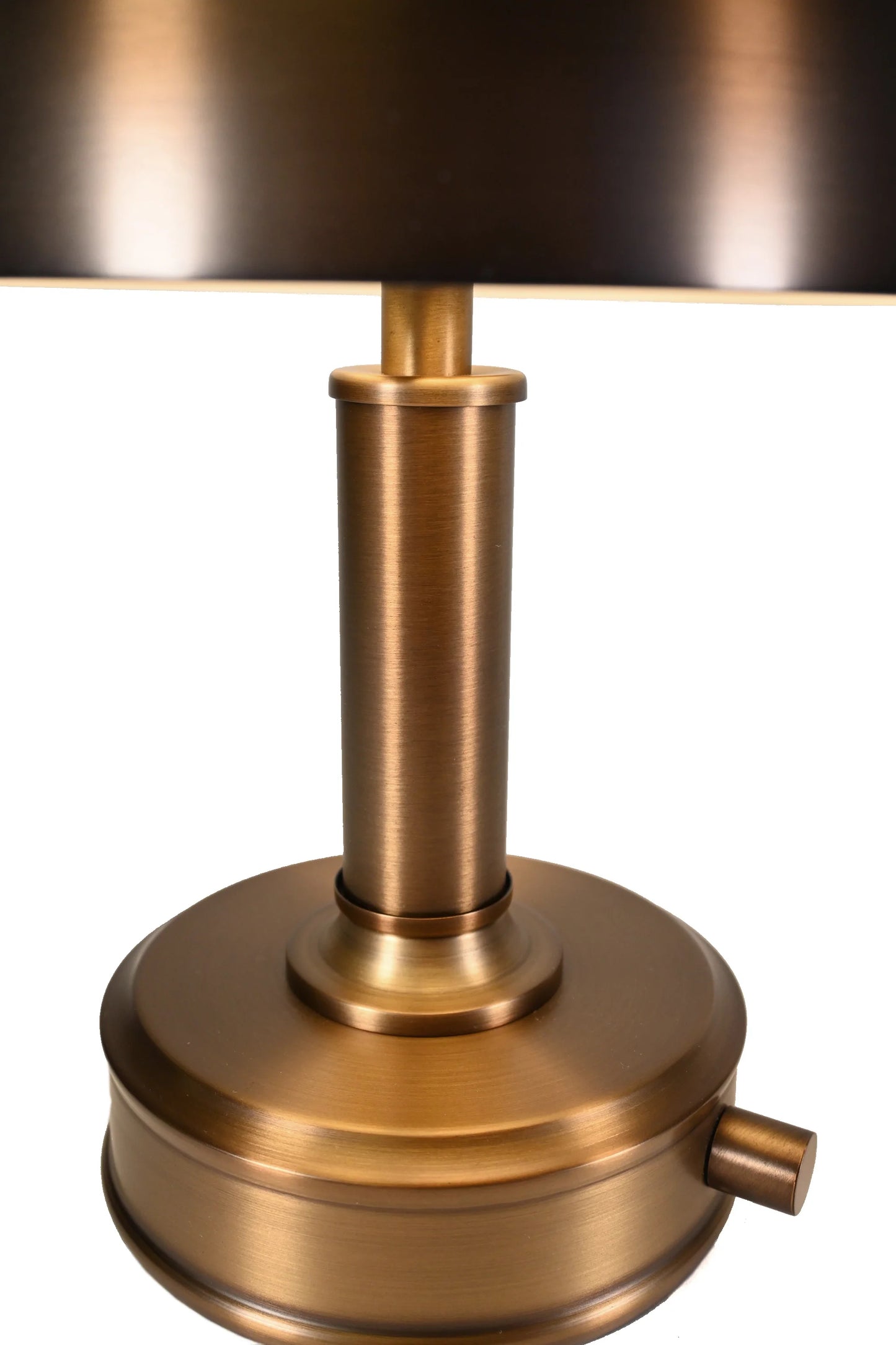 Contemporary Cordless Lamp - Mini Tito in Antique Brass