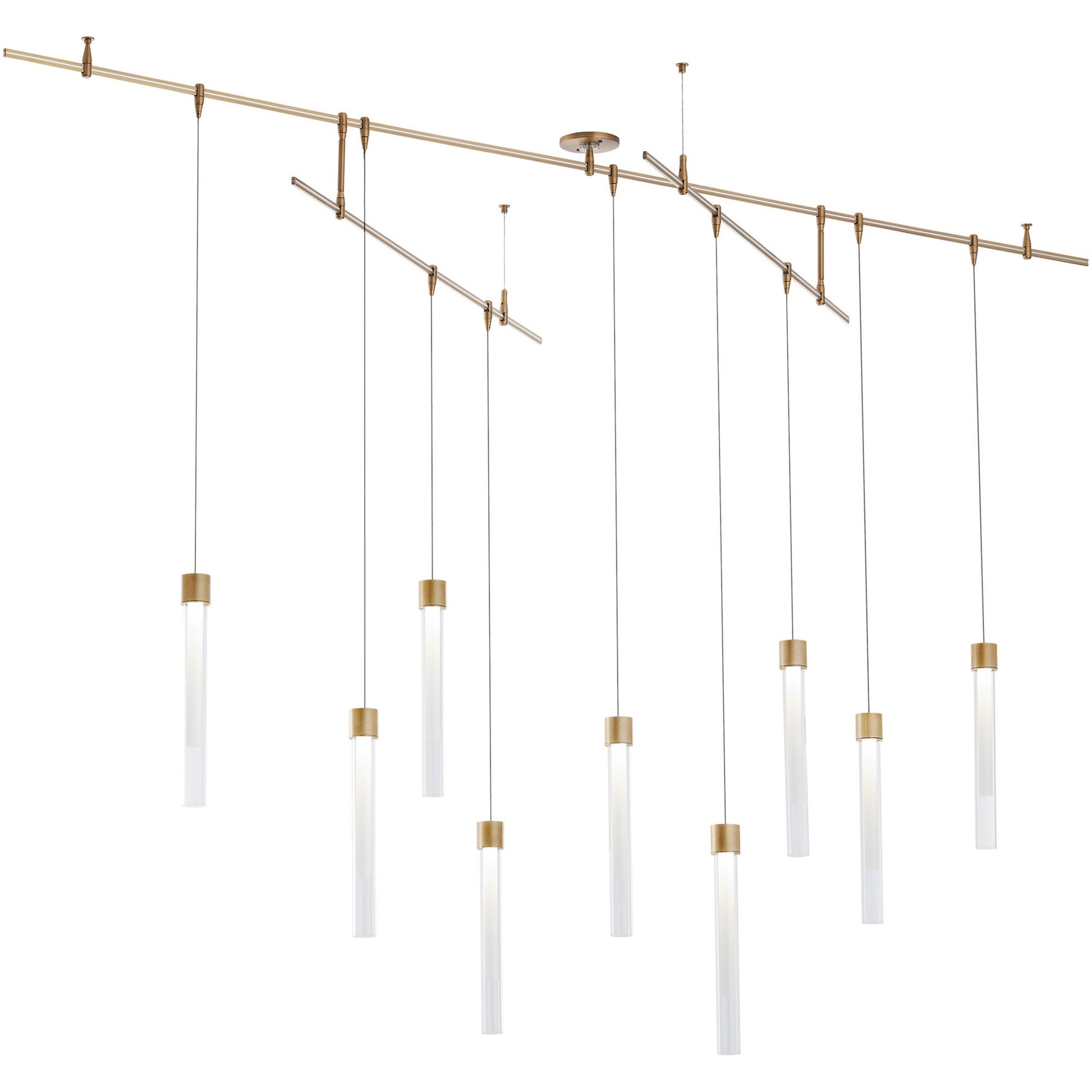 Visual Comfort Mini Linger 9 Light Chandelier New Remote