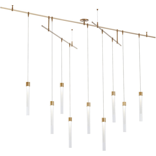 Visual Comfort Mini Linger 9 Light Chandelier New Remote