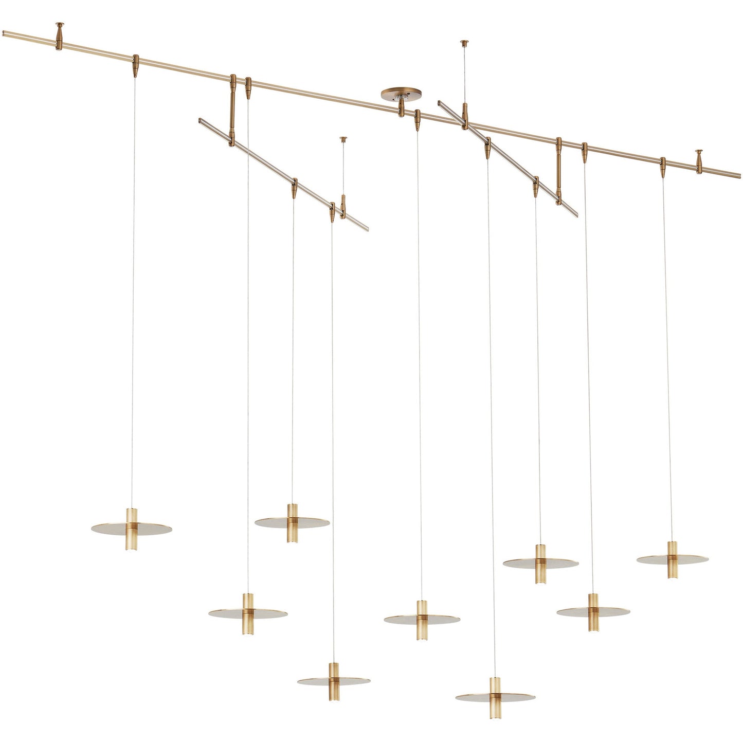 Visual Comfort Mini Ponte 9 Light Chandelier New Remote